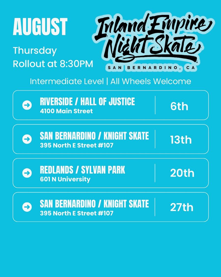 IE Night Skate @San Bernardino