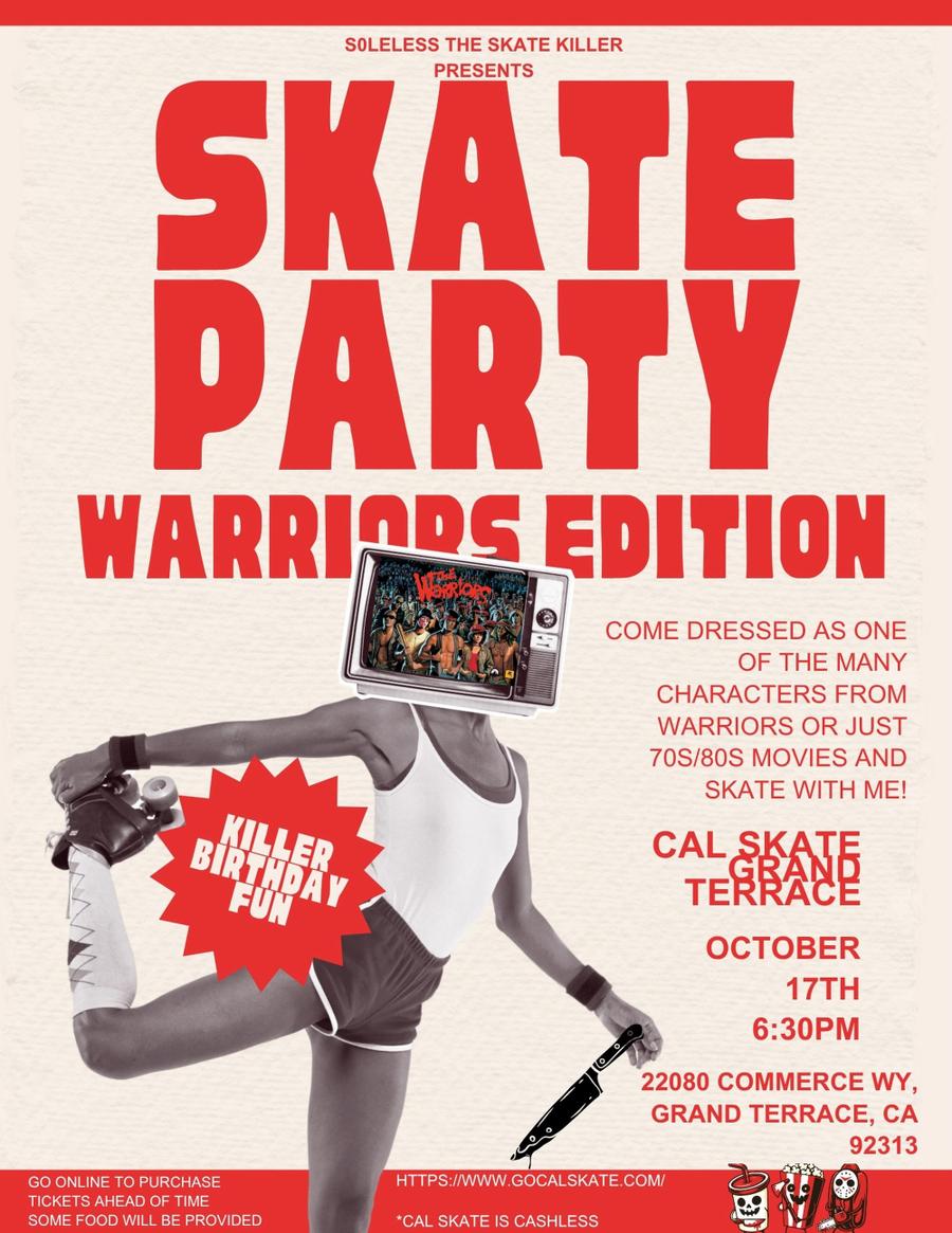 Skate Party: Warriors Edition