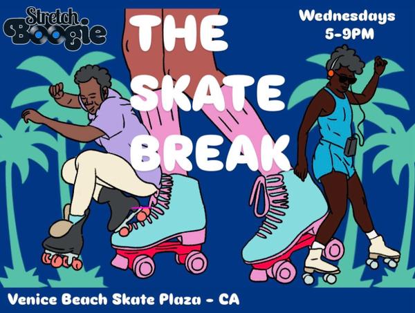 We’re Back for 2026 #skatebreak Wednesdays 5-9PM Venice  Beach Skate Plaza