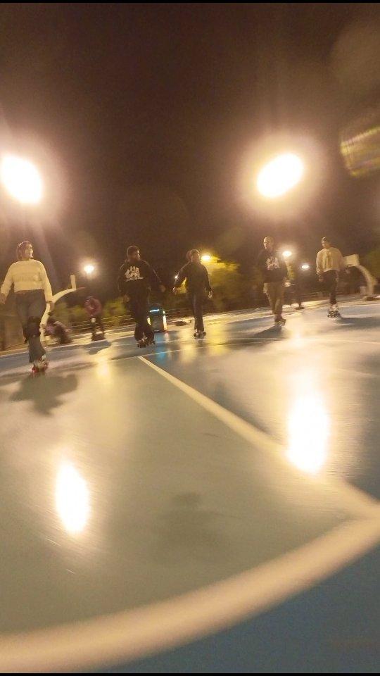 With @ablenderfpv — The rain didn't stop us from getting some skate practice in with @blksk8_sd