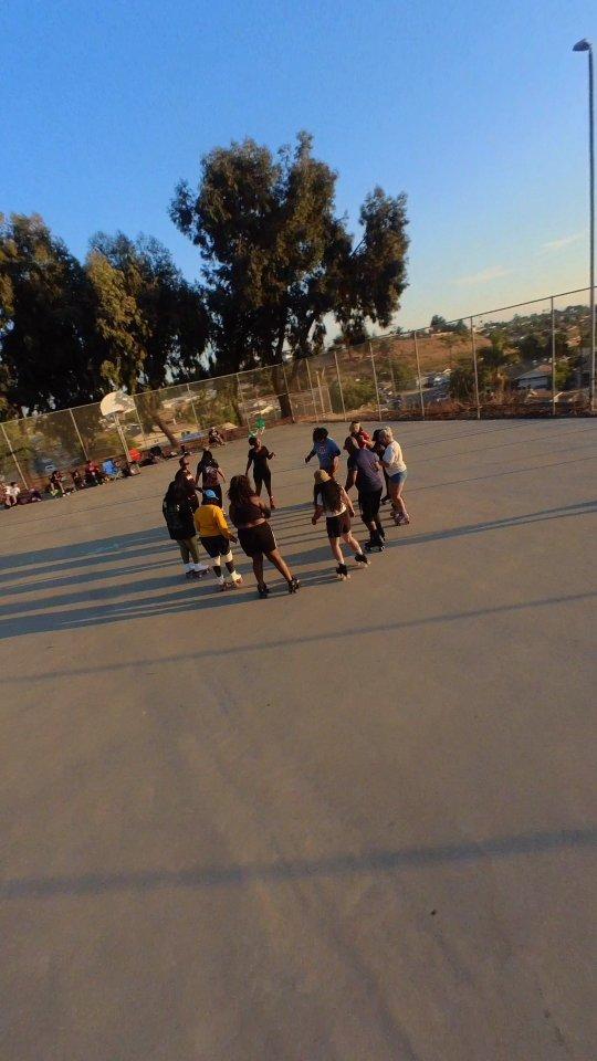With @ablenderfpv — G-Slide practice at Lomita Park with @blksk8_sd