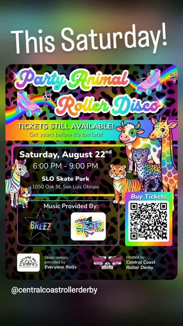 @centralcoastrollerderby THIS SATURDAY! 