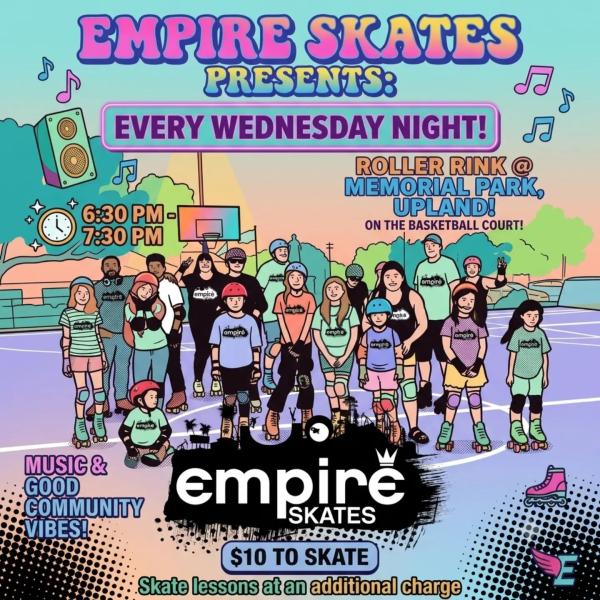 Tonight! Must have own skates.