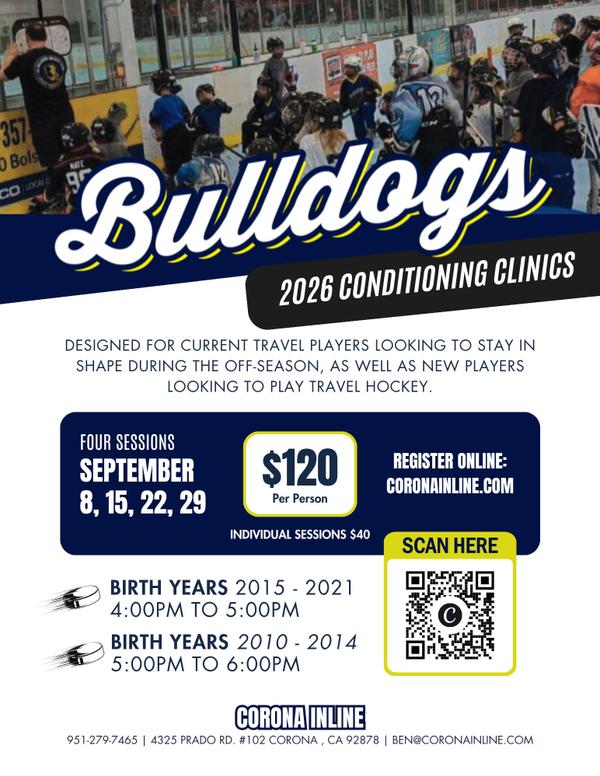 With @coronabulldogshky β BULLDOGS HOCKEY 2026/2027 SEASON IS COMING!πΎπ