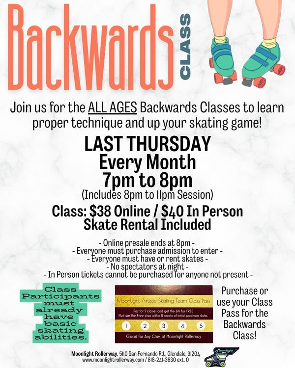 ๐ผ One week to go until our All Ages Backwards Class!