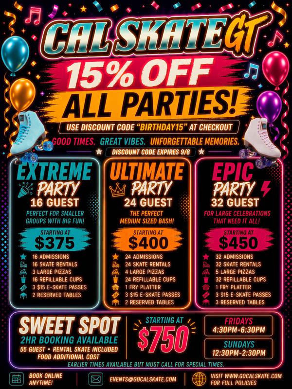 π YOUR NEXT PARTY JUST GOT 15% BETTER! πΌπ₯³