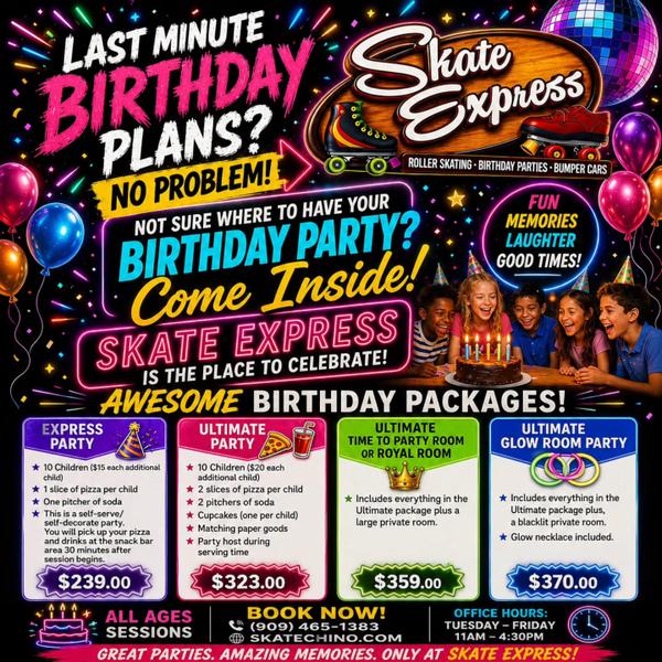 π LAST-MINUTE BIRTHDAY PARTY? NO WORRIES! ππΌ