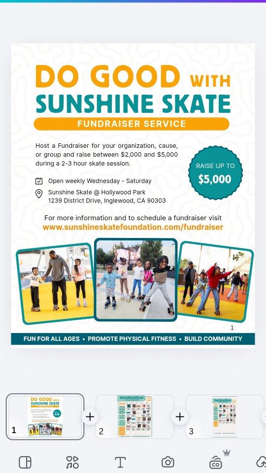 With @sunshineskatefoundation โ Want to raise $2,000โ$5,000 for your club, team, organization or cause in just 2-3 hours?