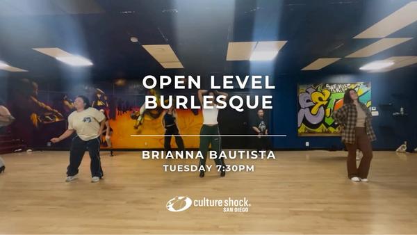 Burlesque, Tuesdays 7:30pm, Open Level β register at cultureshocksandiego.pike13.com
