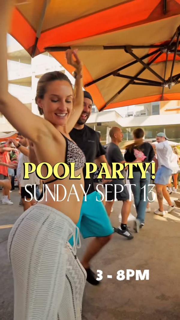 Salsa, Bachata & poolside vibes β Shore Hotel pool party, Sun Sept 13, 3β8pm, Santa Monica. $20 cover.
