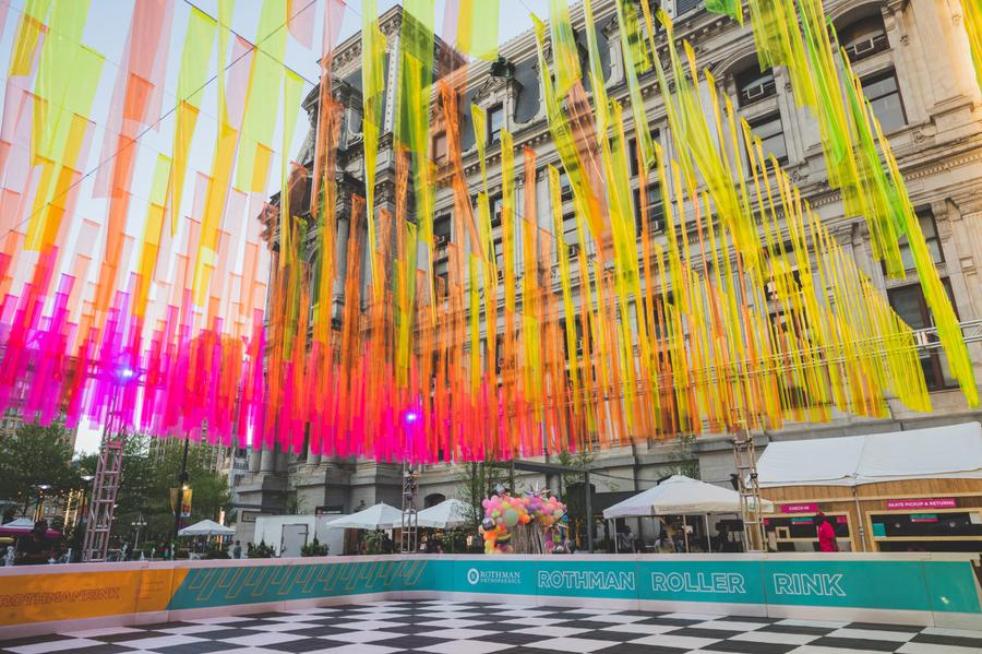 Rothman Orthopaedics Roller Rink at Dilworth Park